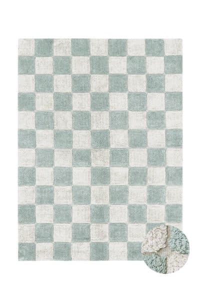 אריחי שטיח רחיצים | Tiles Blue Sage 120/160 c"m תמונה 2 – מוצר טקסטיל | RANCO