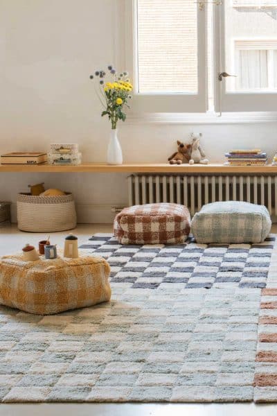 אריחי שטיח רחיצים | Tiles Blue Sage 120/160 c"m תמונה 6 – מוצר טקסטיל | RANCO